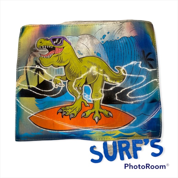 🎁*Free w/ bundle purchase! NWOT Grey Surfs up Dino Shirt - Picture 2 of 3